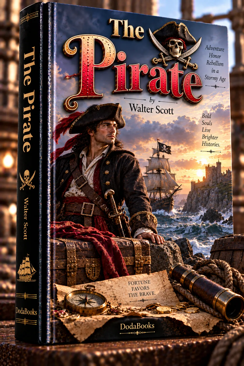 The Pirate by Walter Scott Cover